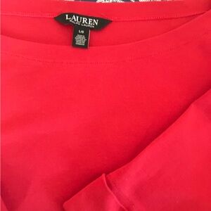 Lauren Ralph Lauren Vibrant Red boatneck